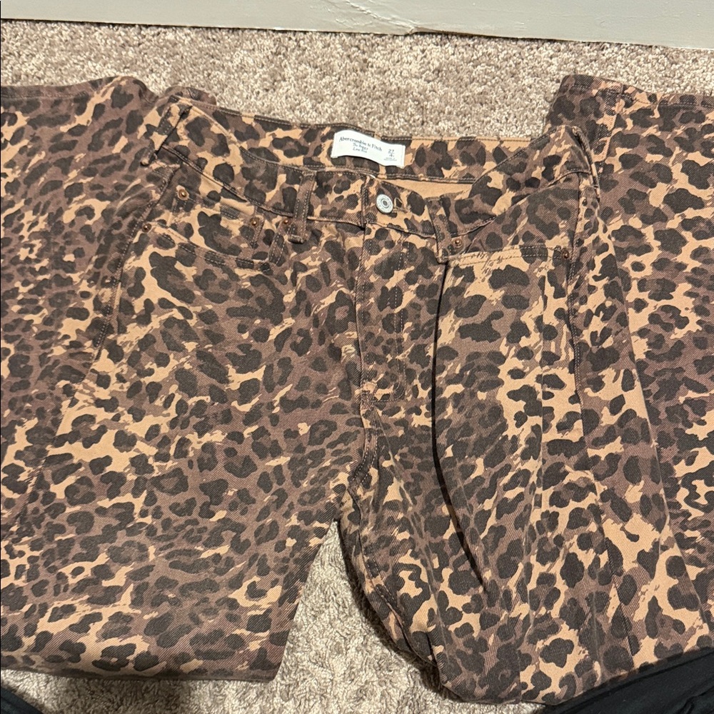 Abercrombie & Fitch Animal Print Pants